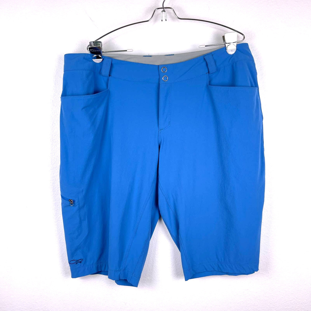 Outdoor Research Women's Ferrosi Shorts Blue Bermuda Outdoors Hiking Size 14
